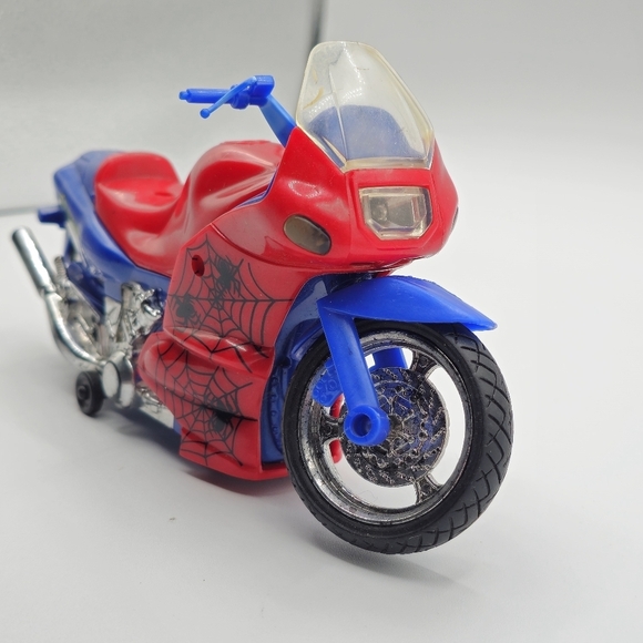 Vintage 1997 Marvel Spider-Man Motorcycle Toy - Picture 2 of 8